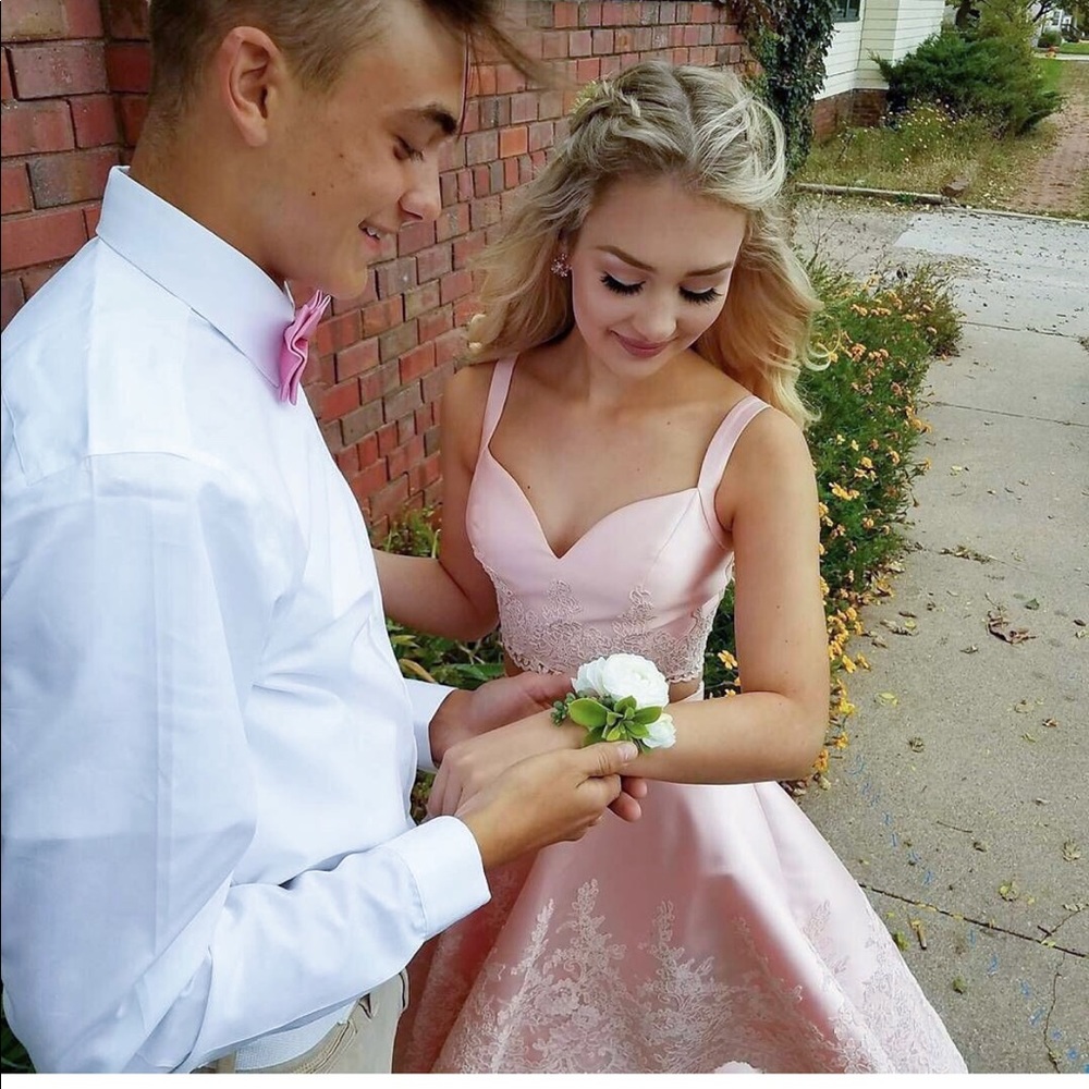 COPY - Sherri Hill size 0 blush pink dress